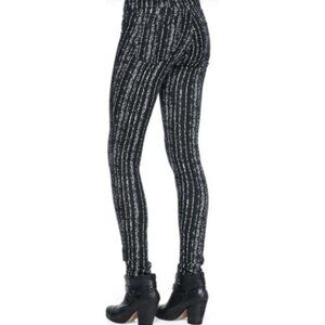 Rag & Bone Women’s Barcode Leggings Size 27 Black Stretch Mid Rise